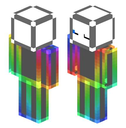 彩虹末影人 (1) —— Minecraft Alex皮肤预览图