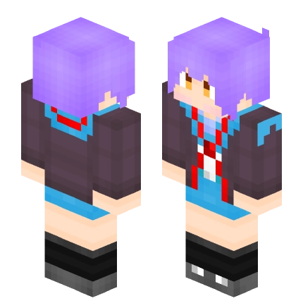 长门有希 —— Minecraft Steve皮肤预览图