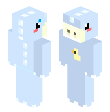 蓝色恐龙 —— Minecraft Steve皮肤预览图