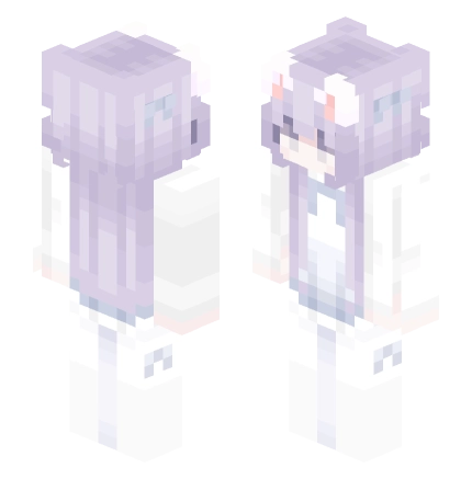 猫猫(白丝) —— Minecraft Alex皮肤预览图