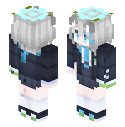 白子 —— Minecraft Alex皮肤预览图
