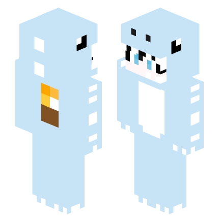 火炬大王恐龙睡衣 —— Minecraft Steve皮肤预览图