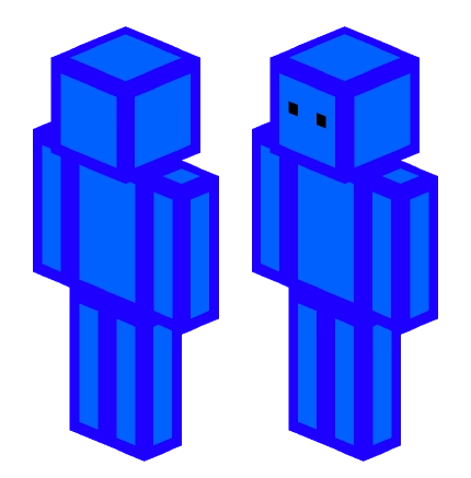 Blue blocks —— Minecraft Steve皮肤预览图