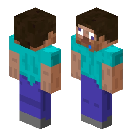 傻子史蒂夫 —— Minecraft Steve皮肤预览图