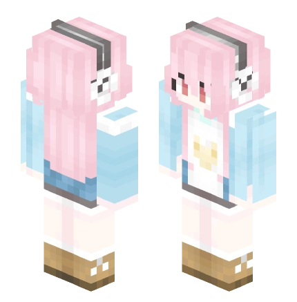 耳机少女 —— Minecraft Alex皮肤预览图