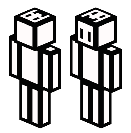 白色一坨 —— Minecraft Steve皮肤预览图