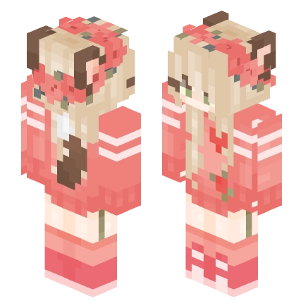 草莓 —— Minecraft Alex皮肤预览图