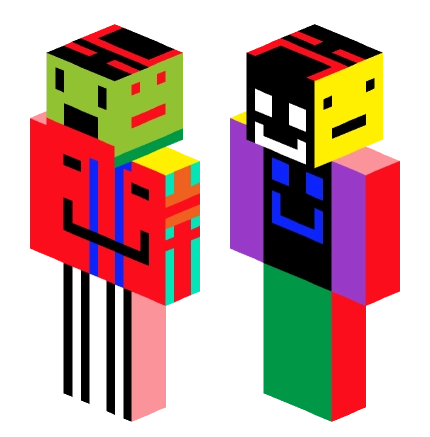 笑脸 —— Minecraft Steve皮肤预览图