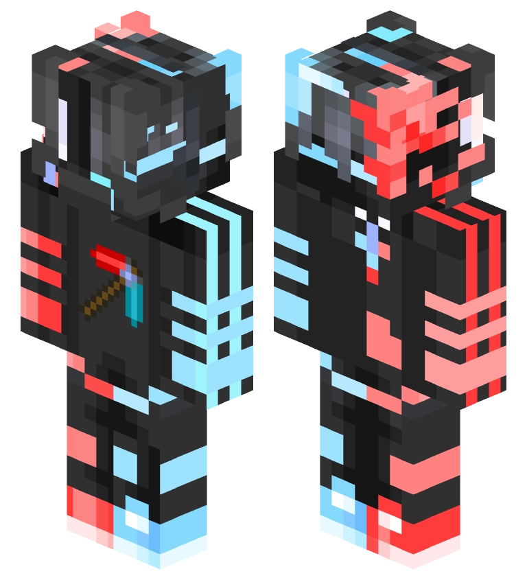 炎蓝男孩 —— Minecraft Steve皮肤