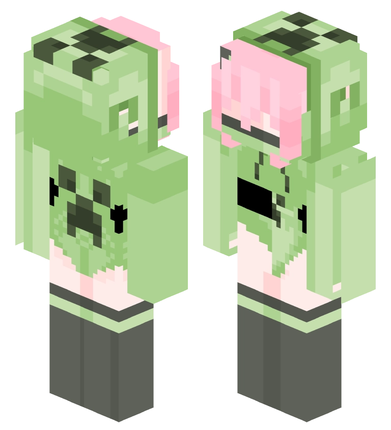 苦力怕娘泳装（网易）-1 —— Minecraft Alex皮肤