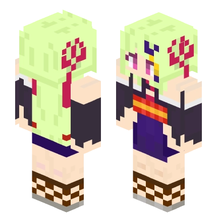 丛雨(神刀管理者) —— Minecraft Alex皮肤预览图