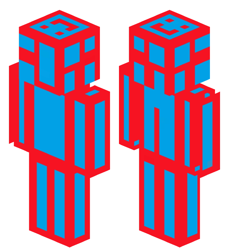red blue（Alex） —— Minecraft Alex皮肤