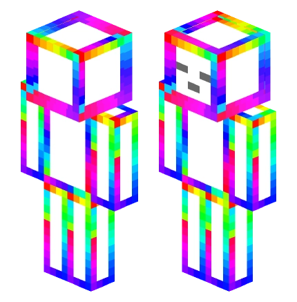 彩绘工艺［彩色沉默］ —— Minecraft Steve皮肤预览图