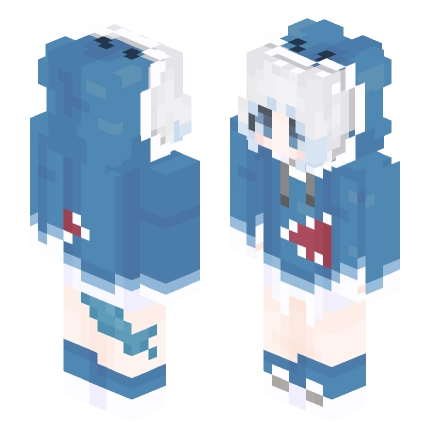 眨眼版GawrGura__ —— Minecraft Alex皮肤预览图