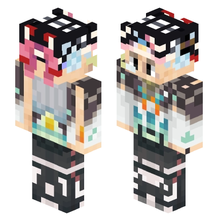 美女 —— Minecraft Steve皮肤预览图