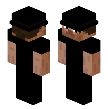 斜眼看 —— Minecraft Steve皮肤预览图