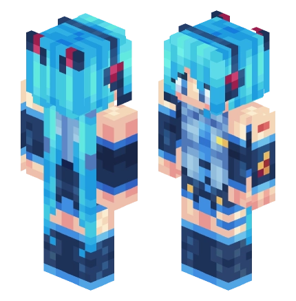 初音未来 —— Minecraft Alex皮肤预览图