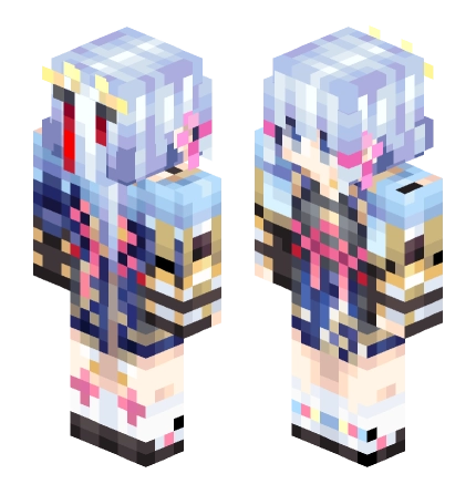kamisato ayaka —— Minecraft Steve皮肤预览图