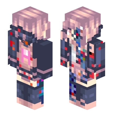 花斑（半机械） - Copy —— Minecraft Alex皮肤预览图