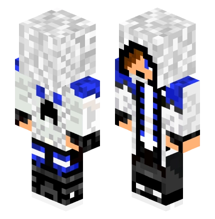 白蓝披风男孩 —— Minecraft Steve皮肤预览图