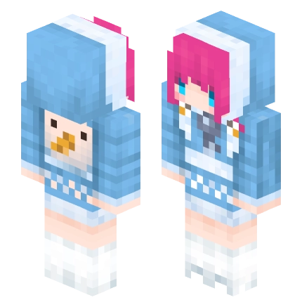 梦璃雨汐-安妮 —— Minecraft Steve皮肤预览图