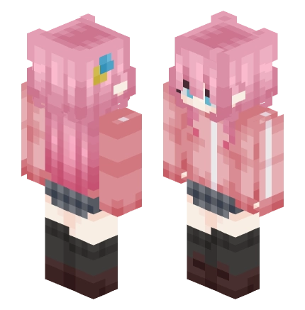 波奇酱 —— Minecraft Alex皮肤预览图
