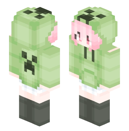 苦力怕娘皮肤 —— Minecraft Steve皮肤预览图