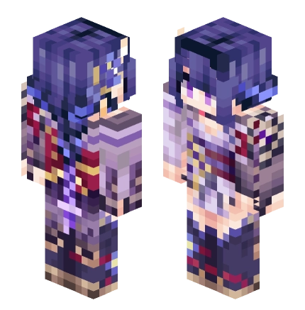雷电将军（强化版) —— Minecraft Alex皮肤预览图