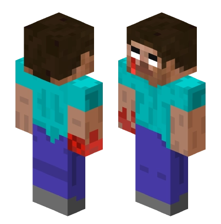 [烦村] 血眼him —— Minecraft Steve皮肤预览图