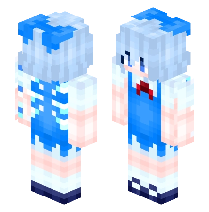 琪露诺 baka雾之湖妖精 —— Minecraft Alex皮肤预览图